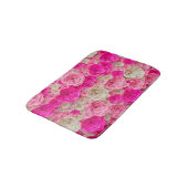 バラの色合い：ピンク、白ブレンド。 バスマット (アングル)