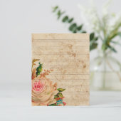 バラの花とヴィンテージミュージックノート (スタンド正面)