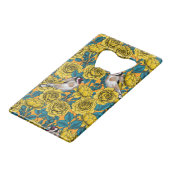 バラの花と金魚 クレジットカード栓抜き (裏面アングル)