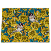 バラの花と金魚 ラージペーパーバッグ (正面)