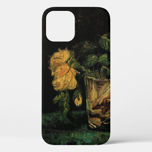 バラの花の入ったガラス瓶 ヴィンセント・ヴァン・ゴッホ Case-Mate iPhoneケース (裏面)