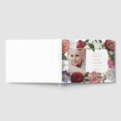 バラの花の葬儀記念写真ゲストブック ゲストブック (全面)