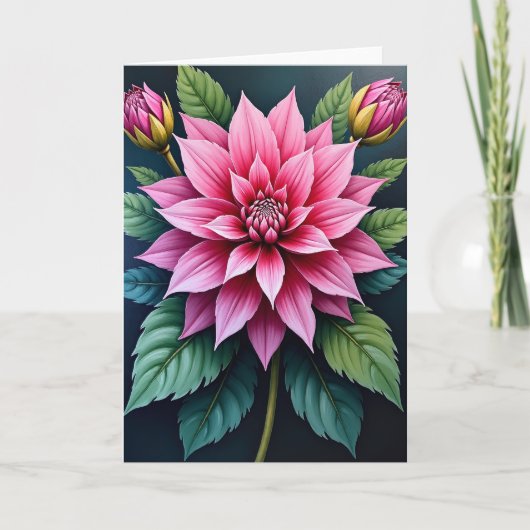 バラの花の誕生日カード カード (正面)