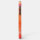 バラの花びらとお名前のオレンジローズ Case-Mate iPhoneケース (裏面/左)