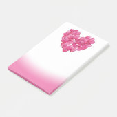 バラの花びらのハートのピンクはポスト・イット衰退します ポストイット (アングル)