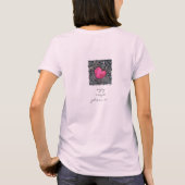 バラの花びらハートTシャツ Tシャツ (裏面)