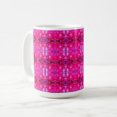 バラの花びらMサイズフラワーパターン コーヒーマグカップ (正面左)