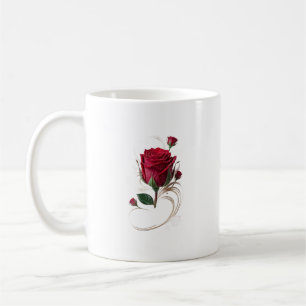 バラの花マグカップ コーヒーマグカップ