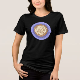 バラの花ラテ トライブレンドTシャツ