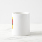 バラの花束クラシックマグ コーヒーマグカップ (中央)