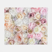 バラの花束1 フリースブランケット (正面(横))