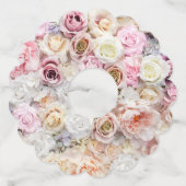 バラの花束1 ワイングラスタグ (正面)