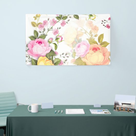 バラの花束4 横断幕 (トレードショー)