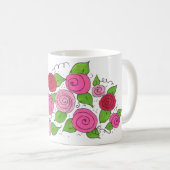 バラの花束 コーヒーマグカップ (正面右)
