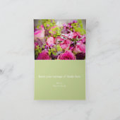 バラの花束 サンキューカード (内部)