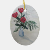 バラの花束 セラミックオーナメント (裏面)
