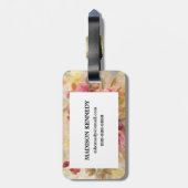 バラの花束 ラゲッジタグ (裏面縦)