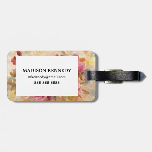 バラの花束 ラゲッジタグ (裏面横)