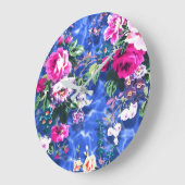 バラの花束 ラージ壁時計 (傾斜)