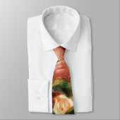 バラの花束(ルノアール印象派絵画の) ネクタイ (タイ)