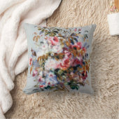 バラの花束，ルノアール クッション (ブランケット)