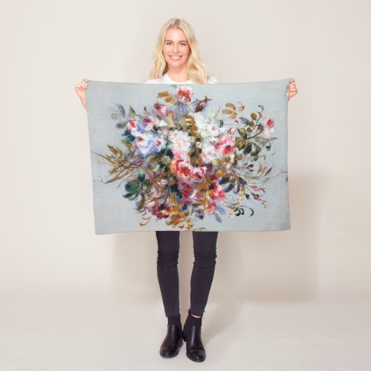 バラの花束,ルノアール フリースブランケット (インサイチュ)