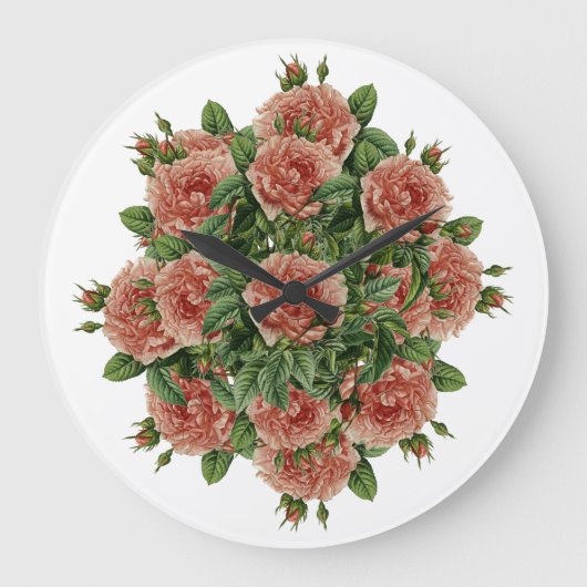 バラの花束 - ローゼン・ブーケ ラージ壁時計 (正面)