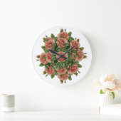 バラの花束 - ローゼン・ブーケ ラージ壁時計 (ホーム)