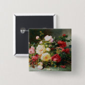 バラの花束 缶バッジ (正面&裏面)