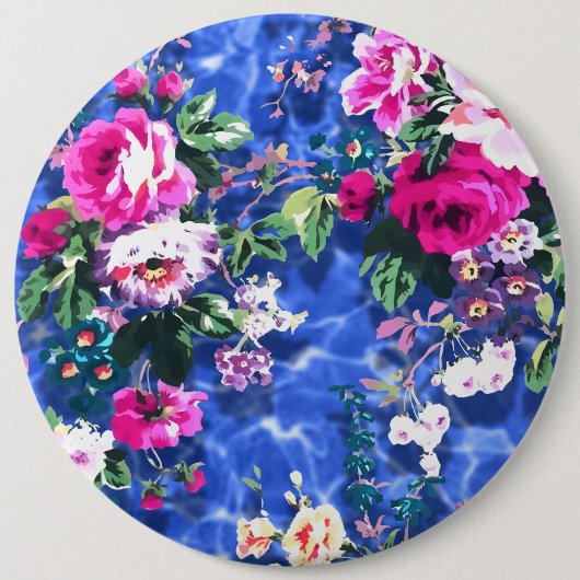 バラの花束 缶バッジ (正面)