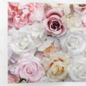 バラの花束 1 三つ折りクリスマスカード (内部最初)