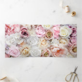 バラの花束 1 三つ折りクリスマスカード (内部)