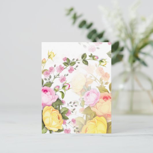 バラの花束 4 シーズンポストカード (スタンド正面)