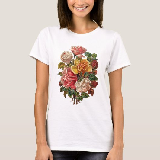 バラの花束 Tシャツ (正面)