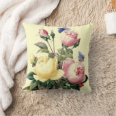 バラの花束Redoute クッション (ブランケット)