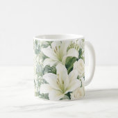 バラの花柄 コーヒーマグカップ (正面右)
