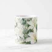 バラの花柄 コーヒーマグカップ (中央)