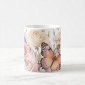 バラの花柄 コーヒーマグカップ (中央)