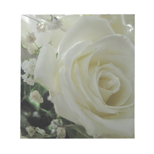 バラの花模様 ノートパッド (正面)