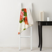 バラの花模様、ヴィンテージの背景。 シェルパブランケット (インサイチュ)