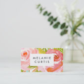 バラの花模様 名刺 (スタンド正面)