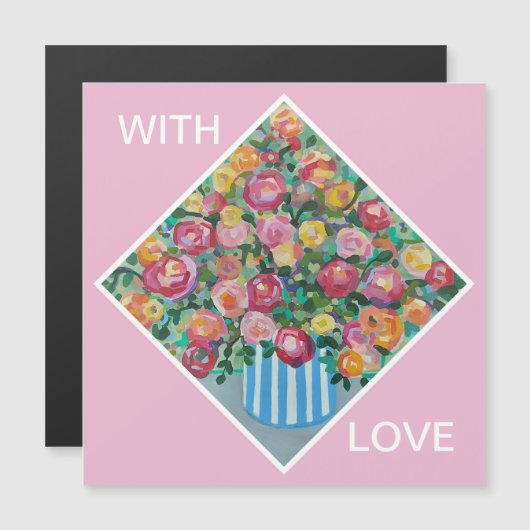 バラの花瓶 (正面/裏面)