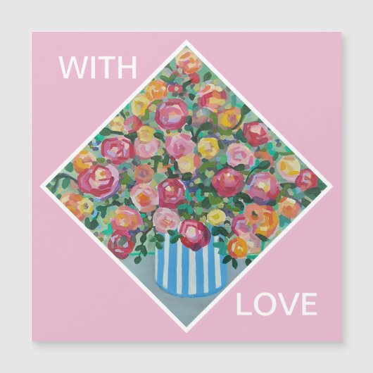 バラの花瓶 (正面)