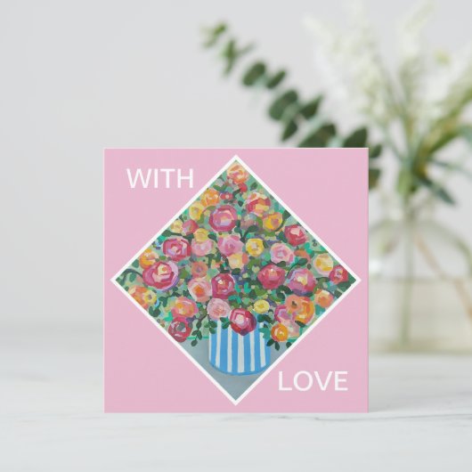 バラの花瓶 カード (スタンド正面)