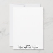 バラの花瓶 フラット ホリデー カード (裏面)