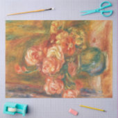 バラの花瓶by Augusteルノアール・アート 薄葉紙 (クラフト)