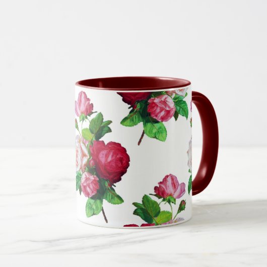 バラの花盛り マグカップ (正面右)