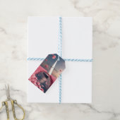 バラの花結婚帆船のシール ギフトタグ (より糸付き)