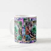 バラの花芸術的スタイル コーヒーマグカップ (正面左)