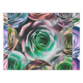 バラの花芸術的スタイル テーブルクロス (正面(横))